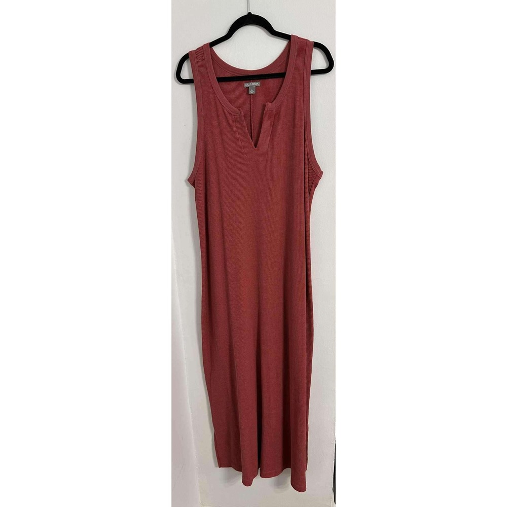 Comfortable‎ Casual Ribbed Rust Dress Womens 2X Falls Creek